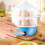 Double-Layer Electric Egg Cooker – Stainless Steel, Soft/Hard Boiled Eggs, Mini Breakfast Maker (Multiple Colors) 4