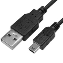 Qoltec-kabel USB A-han | Mini USB B-han | 1,8 m