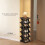 Folding Shoe Rack Black Sturdy Plastic Compact 1-Tier 6
