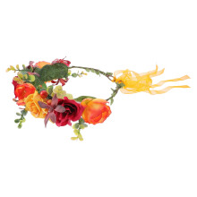 Bridal Headpieces Wedding Tiara Hair Ribbons Flower Garland