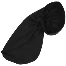 ULTNICE Hair Bonnet Black Polyester Prevent Dryness and Breakage Unisex Hair Cap 1Set