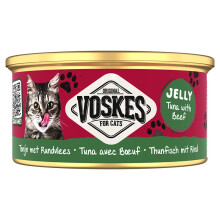 Voskes Jelly Tuna With Beef - tun med oksekød i gelé vådfoder til katte 85g