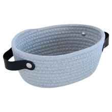 Storage Bins, Woven Basket, Storage Baskets for Shelves, Rope Woven Bin for Entryway Home (Shoes/Keys/Scarves Organizer)