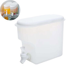 1 Gallon Fridge Beverage Dispenser with Leak-proof Spigot, Plastic Cold Drink Jug for Party Drink, Juice, Iced Tea, Lemonade, Cold Brew