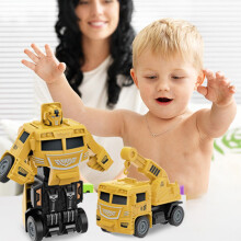 Kids' Press-to-Go Construction Car Toys Under $5 – Compatible with Infant Play, Great for Boys & Girls, Christmas/Birthday Gifts