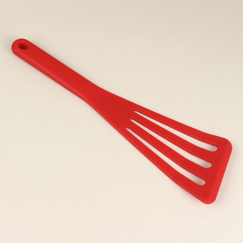 Silicone Fish Spatula - Egg and Fish Turner Spatula with Extra Durability - Red Version