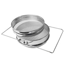 TOP! Stainless Steel Honey Strainer Double Sieve Fragment Extraction Equipment for 5 Gallon Bucket