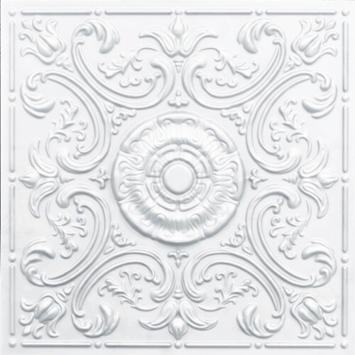 Venice PVC Ceiling Tile White Matte 2 ft x 2 ft 50 pcs