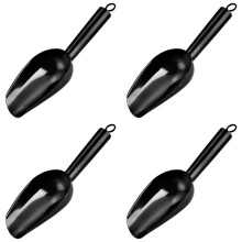 Mini Ice Scoop Set of 4, 6 oz Gold Stainless Steel Scoops for Candy/Flour/Sugar, Rust-Proof & Dishwasher Safe