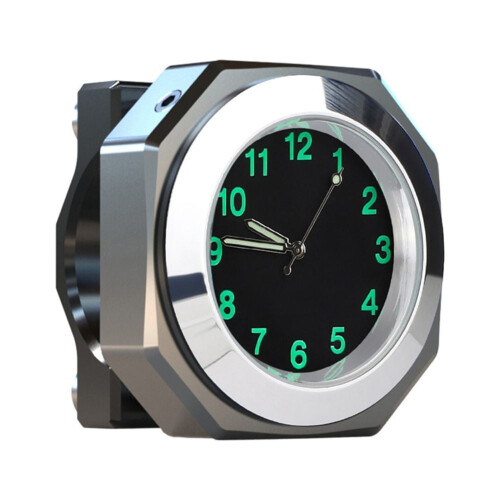 Aluminum Alloy Motorcycle Clock Waterproof Quartz Watch