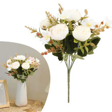 Artificial Flowers Peonies Diy Wedding Bouquet Bride Decoration Artificial Flower Arrangement Table Central Furniture Decoration