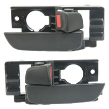 Car Door Handle Interior Front Left/Right 2pcs Black 826201E020Wk Compatible with Hyundai Accent 2006-2011