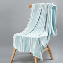 Velvet Bath Towel 34x76cm – Soft, Thick, Absorbent, Striped, Quick-Dry, Machine Washable – for Bathroom, Gym, Pool, Spa, Yoga, Hotel, Home, Beach
