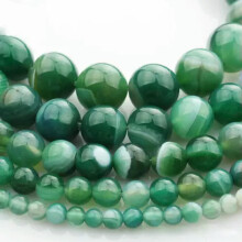 15" Strand Natural Stone Rock Gemstone Round Beads 4mm 6mm 8mm 10mm 12mm-Green Lace Agate-10mm