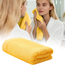Pure Cotton towel Cotton Household Thickened Absorbent Soft towel Plain Color Broken towel