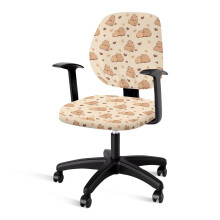 Capybara Print Desk Chair Cover, Soft Rotating Chair Cover, Computer Chairs Seat Covers with Elastic Band, Home Decor