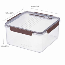 Transparent Fresh-Keeping Box for Kitchen & Home, Refrigerator & Microwave Safe, Timed Freshness, White – Compatible with Home, Garden & Tools