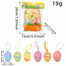 Easter Egg Decorations, Colorful Foam Ornaments for Party Scenes, DIY Simulated Eggs Layout Props Enhancing Festive Mood