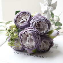 Beautiful Artificial Silk Fake Flowers Wedding Valentines Bouquet Bridal Decor