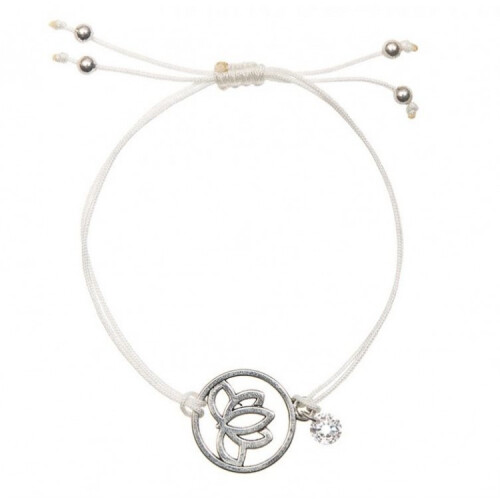 LOTUS ARMBÅND Hvid B238B
