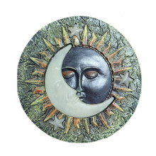 Garden Stepping Stones Resin Stepping Stone Glow-in-the-dark Butterfly Resin Garden Stepping Stone Moon Sun Star Design for Outdoor Decor for Patio