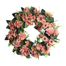 Gifts for Family Simulated Flower Wreath Door Lintel Flower Wreath Decoration Rose Flower Wreath Fake Flower Wedding And Holiday Pendant