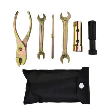 5pcs Motorcycle Tool Kit Spanner / Wrench / Screwdriver / Pliers W/Storage Bag