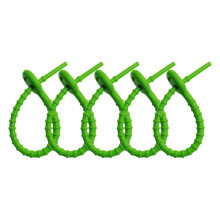 Colorful Reusable Silicone Ties & Bag Clips – Multi-Purpose Cable, Bread & Snake Ties, Compatible with Household Use