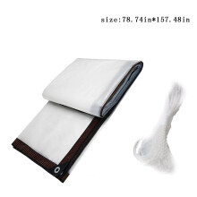 Transparent Waterproof PE Tarpaulin | Outdoor Rain & Wind Shelter, Tear-Resistant | Balcony/Patio/Garden | Cold Weather Shield | 1 Pack