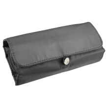 1 Pc Travel Makeup Organizer Bag, Makeup Brush Holder, Cosmetics Storage Bag, Portable, Waterproof, Gray