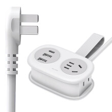 Five In One Power Strip with USB Ports Extension Cord Surge Protector for Smart Charging Various Devices