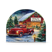 Vintage Truck Christmas Acrylic Napkin Holder Table Kitchen Paper Tissue Organization