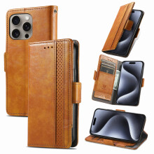 Leather Wallet with Card Holder & Zipper for iPhone 13 Pro Max/13 Mini/12 Pro Max/11/XS Max/XR/SE/6-8 Plus – Compatible with iPhone