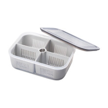 Food Grade Stackable Storage Containers for Vegetables, Meat, and Dry Goods - Airtight, Clear, and Space-Saving Kitchen Organization