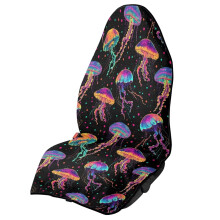 Colorful Jellyfish Waterproof Car Seat Cover, Anti-Slip, Easy Install, Front Seats Only – Compatible with Gym, Running, Swimming, Beach & Hiking
