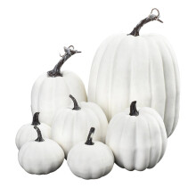7 Pieces Simulation Pumpkins Realistic Pumpkin Fake Foam Pumpkins Suitable for Halloween Decoration