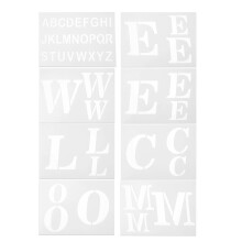 8 Large Welcome Letters Stencils for Wall Window Door Decoration