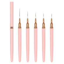 5Pcs Nails Art Brushes,Super Fine Thin Liner Nails Brush Set for Nails Gel Polish Painting Designs Gifts for Women Girls