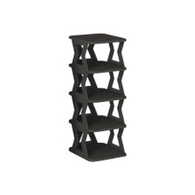 5-Tier Vertical Narrow Shoe Rack, Free Standing & Easy Assembly, Space-Saving Organizer for Small Spaces, Entryway, Garage – Black