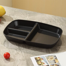 Portion Control Plates Set, 10.5" 3-Compartment Unbreakable Divided Plate for Dieting, Salad & Bariatric Use – Reusable