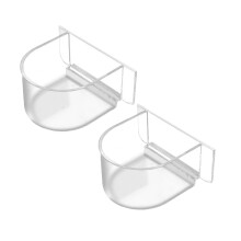 2Pcs Bird Feeder Bowl, Safe Bird Cage Feeder, Bird Cage Small Bowl, Sturdy Con Bird Food Tray for Small Birds.