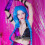 Blue Long Braid Cosplay Wig Fashionable and Unique 5