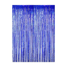 Foil Fringe Curtain Tinsel Tinsel Curtain Background 3.3 x 6.7 feet Holiday Decorative Banner for Photo Booth, Birthday, Wedding