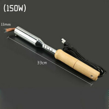 220V 100-200W Electric Soldering Iron Soldering Welding Chisel Wooden Handle Tool