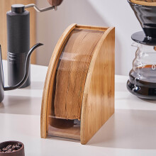 Handmade Solid Wood Coffee Filter Paper Storage Rack – Compatible with Black & Friday Home Kitchen