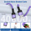 2-Pack USB Charger Block & 10ft Cables, Compatible with iPhone 14/13 5