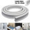 White PVC Shower Water Stopper Strip 1M 1