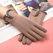 2 Pairs Women's Touchscreen Gloves Winter Warm, Windproof Fleece Lined Texting Gloves with Screen Sensitive Fingertips for Driving & Outdoor,Khaki