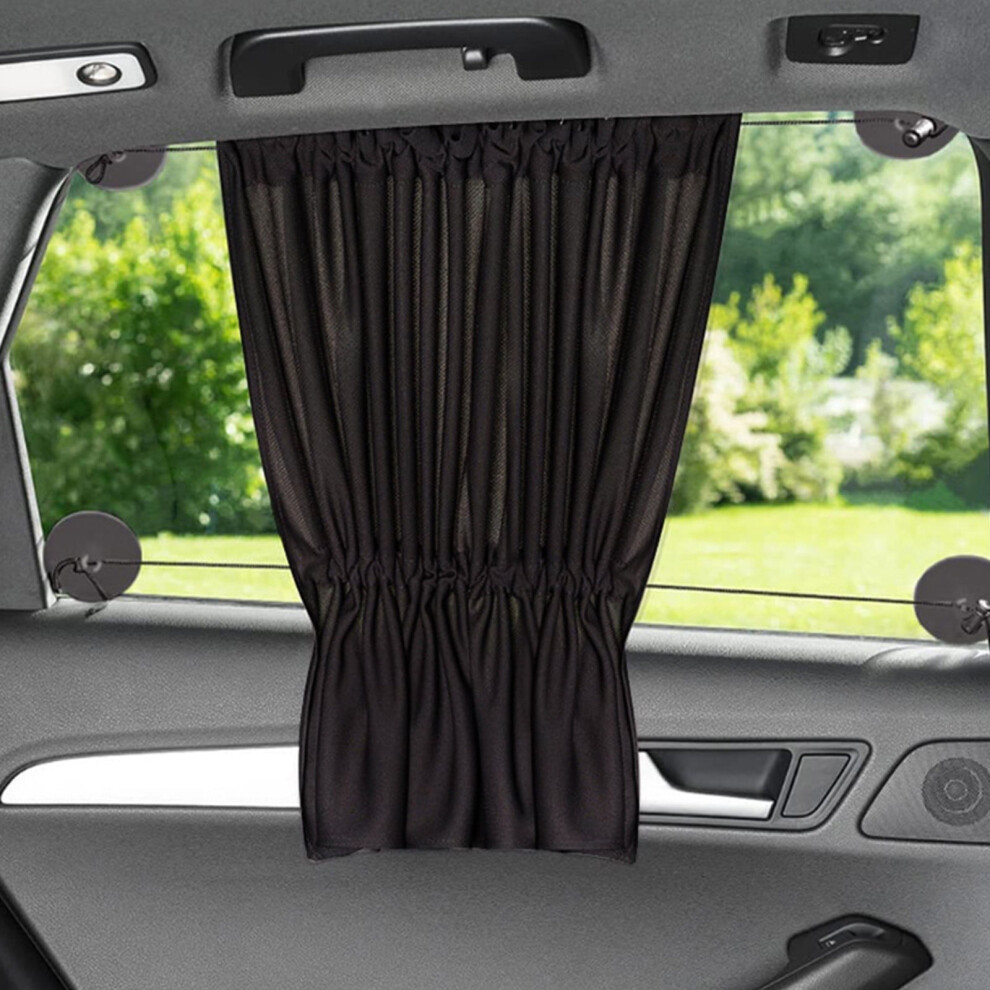 2Pcs Car Window Shades With Suction Cups, Universal Sun & Privacy Covers Compatible With Most Cars, Trucks, Suvs 9180435331045