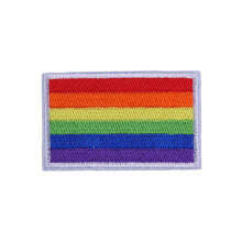 Ysmzzmsy 1 PCS Rainbow Iron On or Sew On Embroidered Homosexuality Patch